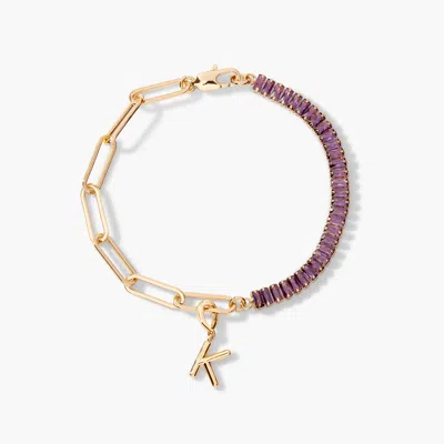 Brook & York Priya Birthstone Charm Bracelet In Gold