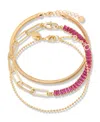Brook & York Priya Birthstone Tennis Bracelet In Red