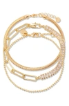 Brook & York Brook And York Priya Birthstone Tennis Bracelet Set In Gold April
