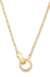 Brook & York Brook And York Reese Paper Clip Chain Necklace In Gold