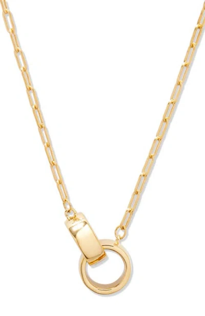 Brook & York Brook And York Reese Paper Clip Chain Necklace In Gold
