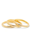 Brook & York Brook And York Scottie Set Of 3 Bracelets In Gold