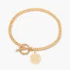 Brook & York Stella Pearl Toggle Bracelet In Gold
