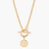 Brook & York Stella Pearl Toggle Necklace In Gold