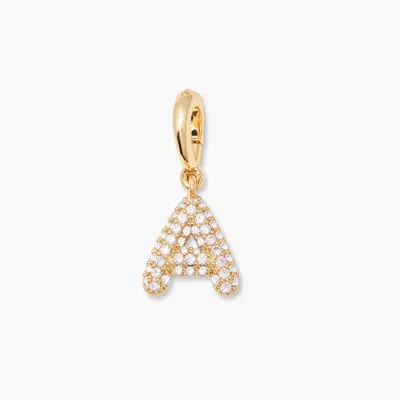 Brook & York Stevie Crystal Initial Charm In Gold
