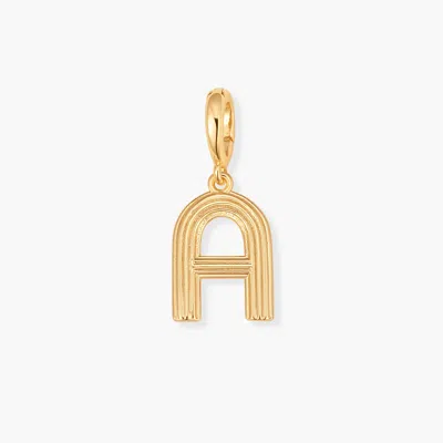 Brook & York Sunny Initial Charm In Pink