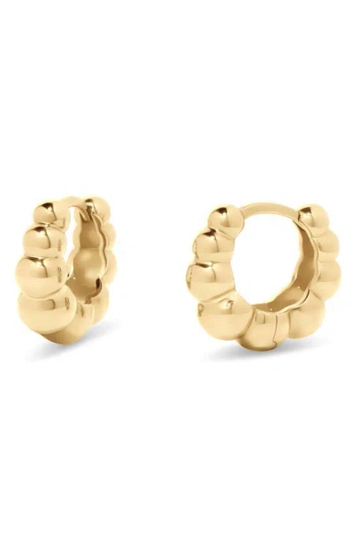 Brook & York Vale Bubble Huggie Hoop Earrings In Gold