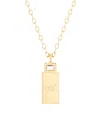 Brook & York Vivian Initial Pendant Necklace In Gold-plated-a