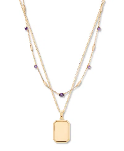Brook & York Willow Birthstone Layering Necklace In Gold