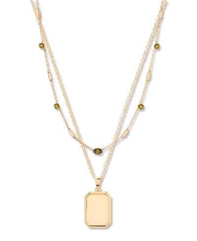 Brook & York Willow Birthstone Layering Necklace In Gold August