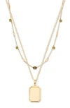 Brook & York Willow Birthstone Layering Necklace In Gold August