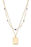 Brook & York Brook And York Willow Birthstone Layering Set In Gold