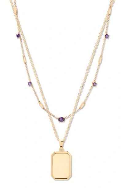 Brook & York Brook And York Willow Birthstone Layering Set In Gold