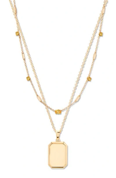 Brook & York Brook And York Willow Birthstone Layering Set In Gold