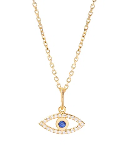 Brook & York Adeline Evil Eye Necklace In Gold