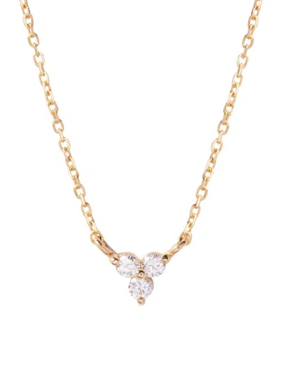 Brook & York Women's Emery 14k Yellow Gold & 0.06 Tcw Lab-grown Diamond Pendant Necklace