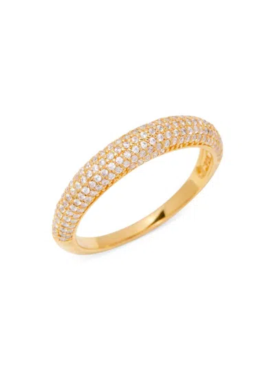 Brook & York Women's Marian 14k-yellow-gold Vermeil & Cubic Zirconia Domed Ring