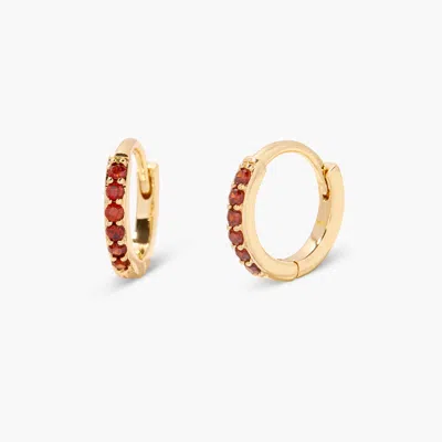 Brook & York Zara Birthstone Huggies In Gold