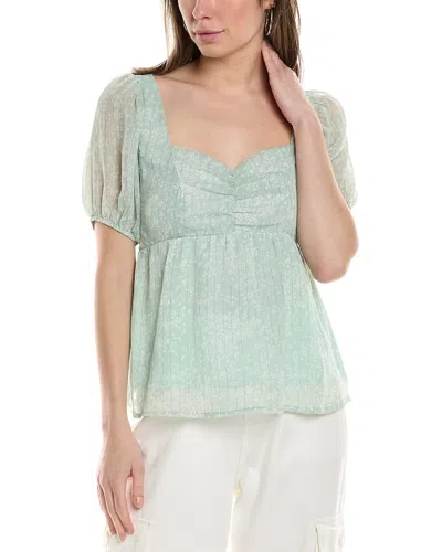 Brook + Lynn Blouse In Green