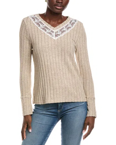 Brook + Lynn Book + Lynn Pullover In Neutral