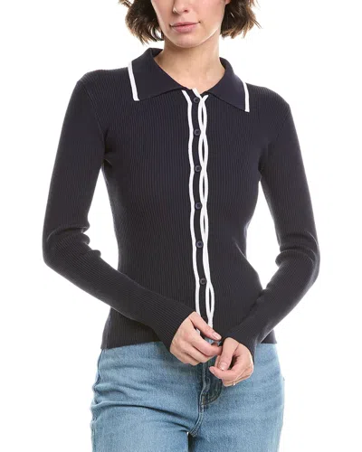 Brook + Lynn Cardigan In Blue