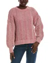 Brook + Lynn Crewneck Sweater In Purple