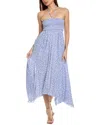 Brook + Lynn Maxi Dress In Blue