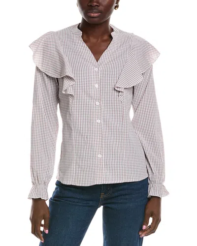 Brook + Lynn Shirt In Brown