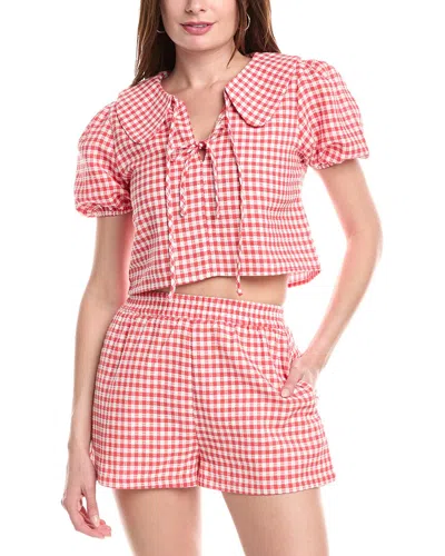Brook + Lynn Top In Red
