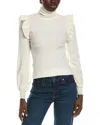 Brook + Lynn Turtleneck Sweater In White