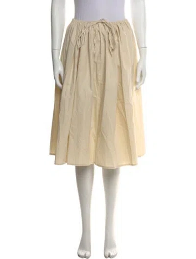 Pre-owned Brooke Callahan Midi Length Skirt In Neutral
