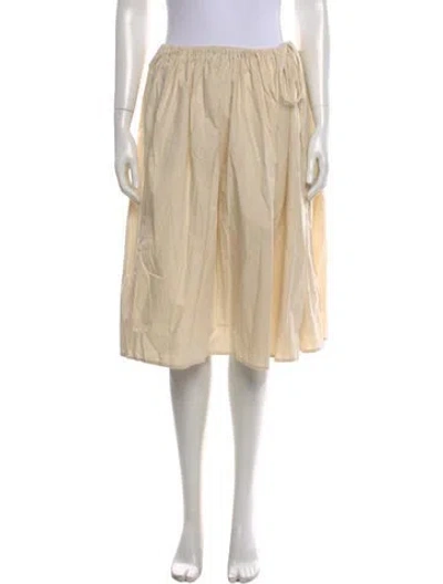 Pre-owned Brooke Callahan Midi Length Skirt In Neutral