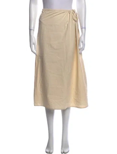 Pre-owned Brooke Callahan Midi Length Skirt In Neutral