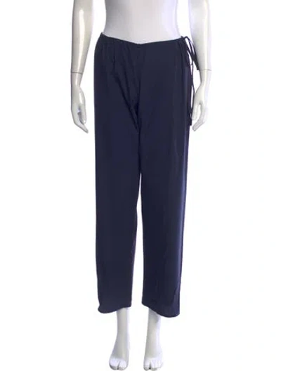 Pre-owned Brooke Callahan Straight Leg Pants In Blue