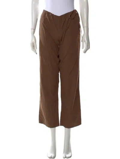Pre-owned Brooke Callahan Wide Leg Pants In Brown