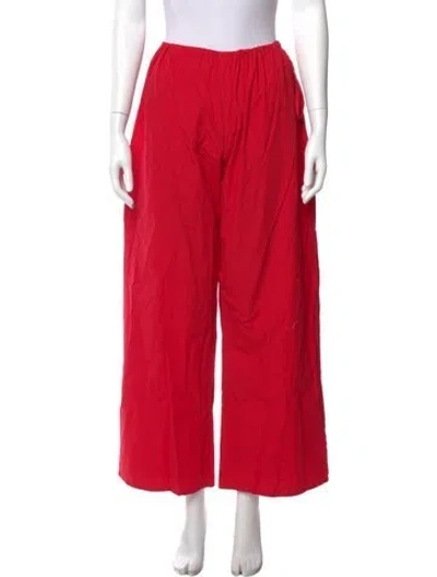 Pre-owned Brooke Callahan Wide Leg Pants W/ Tags In Red