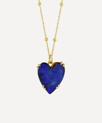 Brooke Gregson 18ct Gold Opal Heart Dewdrop Necklace