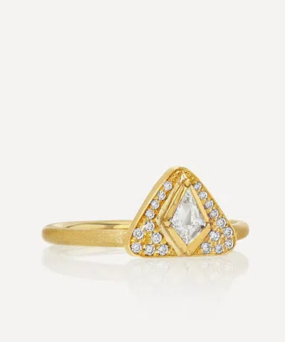 Brooke Gregson 18ct Gold Pyramid Kite Diamond Ring