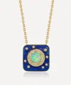 Brooke Gregson 18ct Gold Starry Sky Opal Diamond Enamel Necklace In Multi