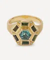 Brooke Gregson 18ct Gold Utopia Green Tourmaline Ring In Green