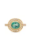 Brooke Gregson 18kt Yellow Gold Galaxy Emerald And Diamond Ring In Gold