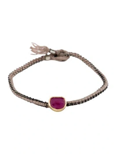 Pre-owned Brooke Gregson Ruby Bracelet In Neutral