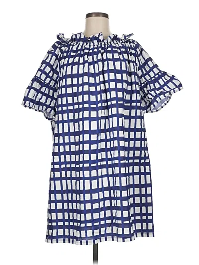 Pre-owned Brooke Wright Casual Dress In Blue