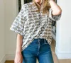 Brooke Wright Kimono Tunic In Tiny Tiger In Multi