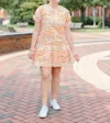 Brooke Wright Lucy Zebra Dress In Orange In Orange