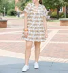 Brooke Wright Ophelia Dress In Big Orange Tiger In Multi
