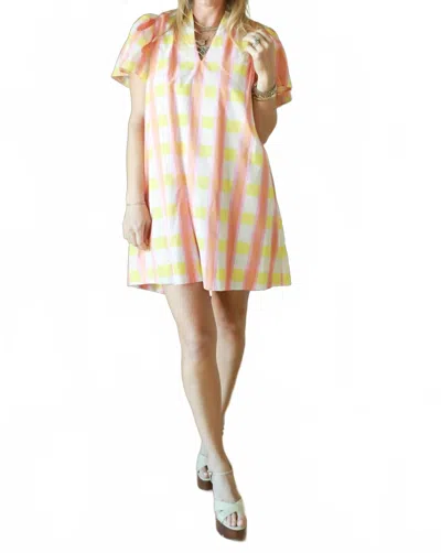 Brooke Wright The Sarah Dress In Daydream Plaid In Yellow