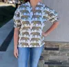 Brooke Wright Tiger Puff Tunic In Big Tiger In Multi