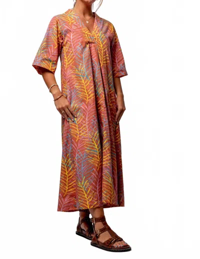 Brooke Wright Women's Henriette Caftan In Electric Palm In Multi