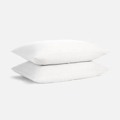 Brooklinen Airweave Crinkle Cotton Sham Set Size King In White